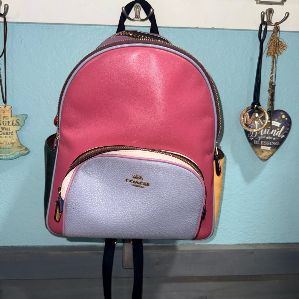 Coach Pink and Lavender Backpack